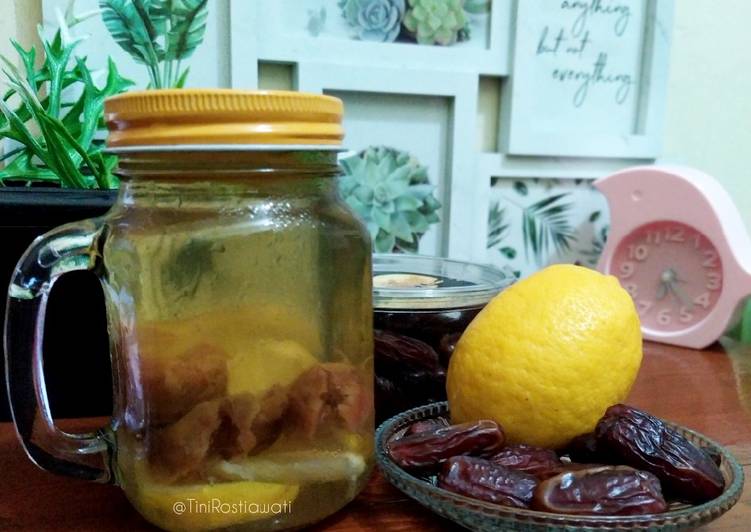 Infused Water "LEMON & DATES"