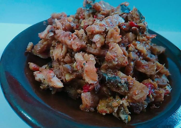 Sambel tempe pindang sarden