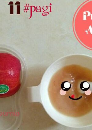 Foto resep Puree apel (MPASI 6M menu tunggal)