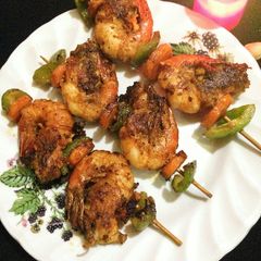 A picture of Prawn Shashlik.