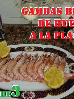 Una foto de Gambas blancas de Huelva a la plancha