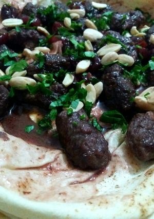 A picture of Kebab with Cherries.