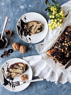 A picture of Chocolate Babka bread (vegan).