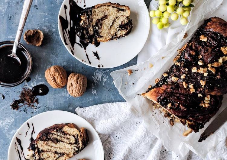 Recipe of Favorite Chocolate Babka bread (vegan)