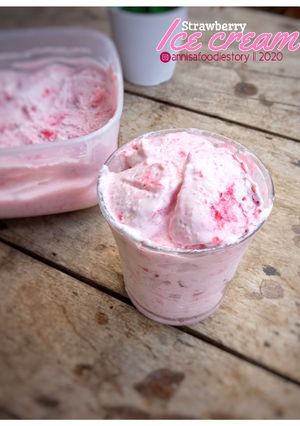 Foto resep Strawberry Ice Cream