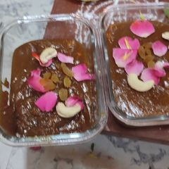 Nethiram banana ripe & Papaya half ripe halwa A picture of Nethiram banana ripe & Papaya half ripe halwa.
