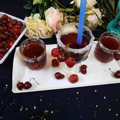 A picture of Cherry, Strawberry Drink 🍸 😋.