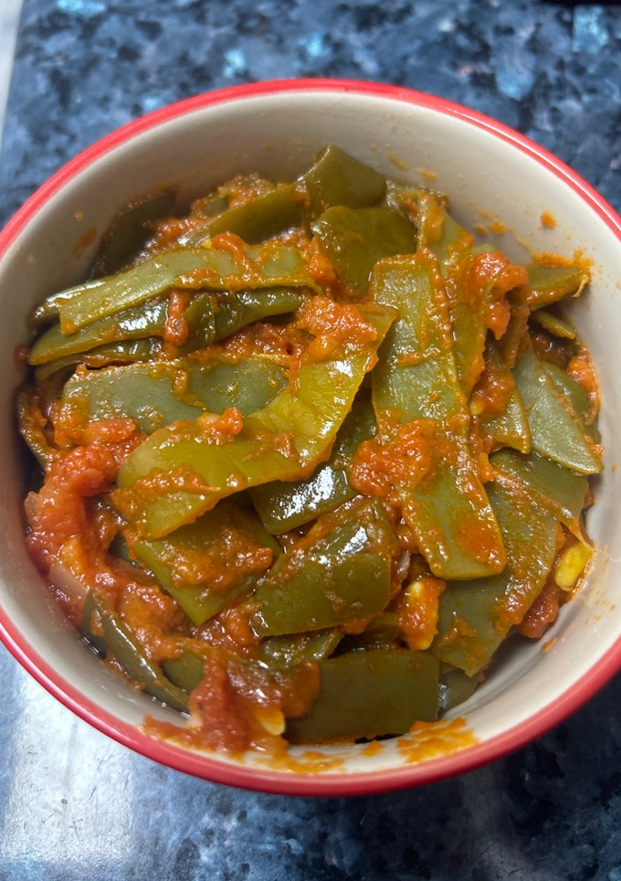 Una foto de Judías verdes con tomate en Thermomix 6
