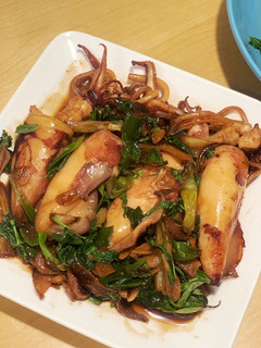 塔香醬燒透抽 的食譜成品照片