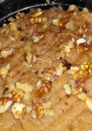 A picture of Anjeer ka halwa.