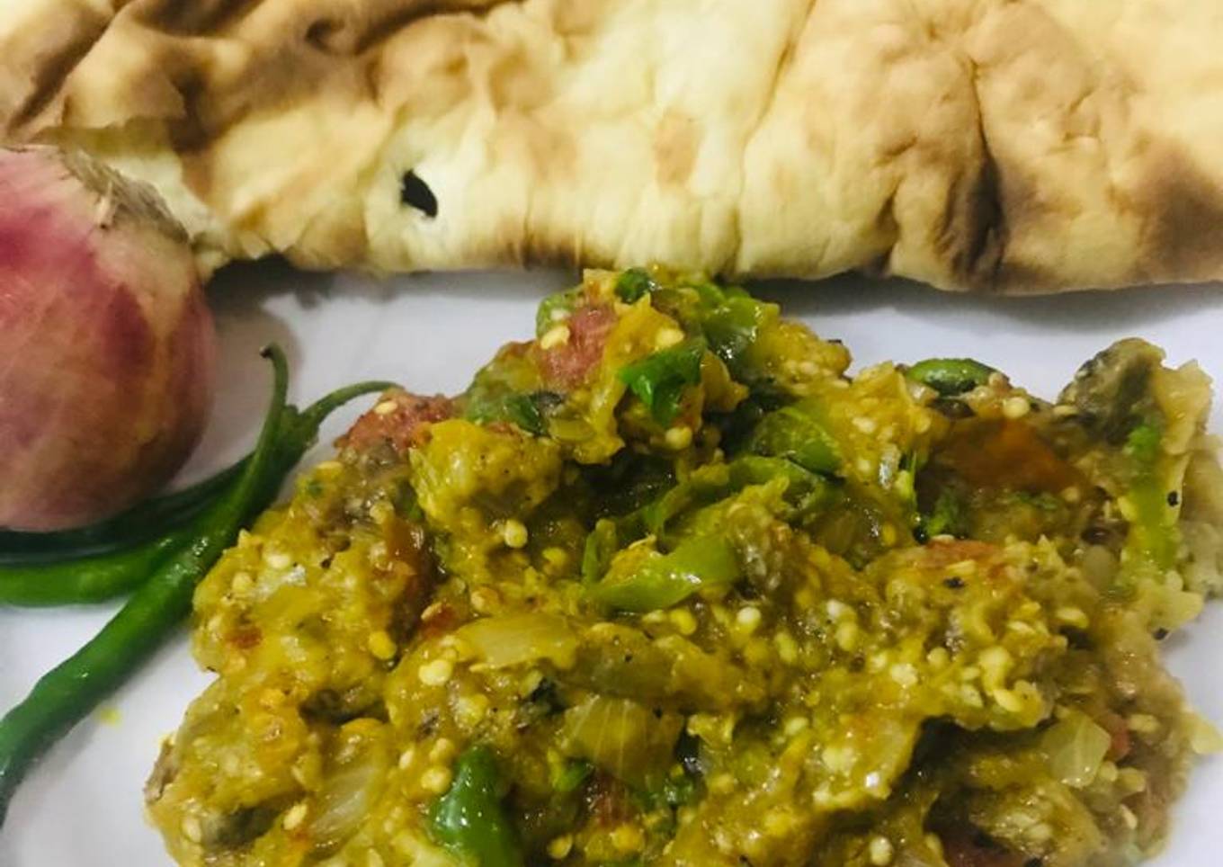 3 spices eggplant bhurta