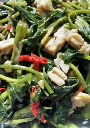Foto resep Tumis kangkung simpel