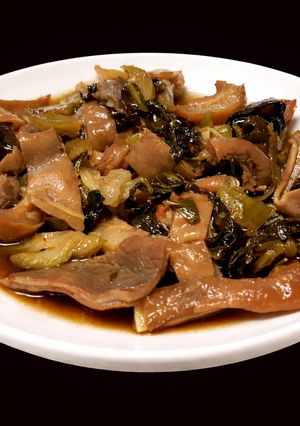 Hình của món SP.0143 - Phá Lấu Xào Cải Chua.