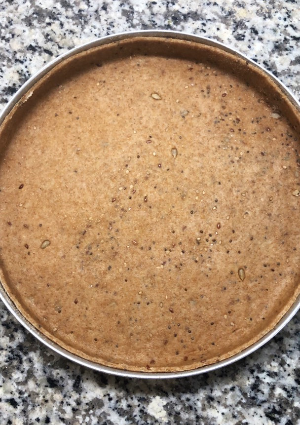 Una foto de Masa de tarta integral con semillas