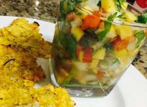 Una foto de Ceviche de mango