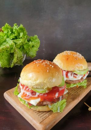 Foto resep Roti Burger Homemade