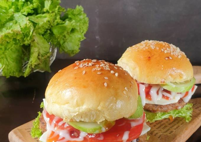 Resep Roti Burger Homemade Oleh Vicky Ummu Zahra - Cookpad