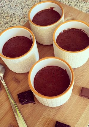 Une photo de Mousse au chocolat au jus d’haricots rouges