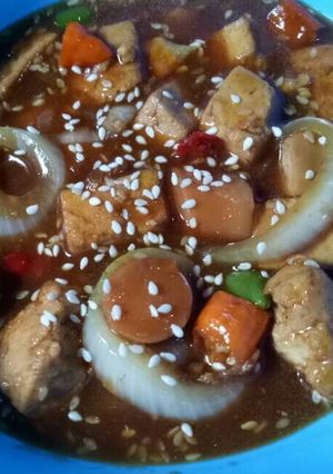Foto resep Sausage teriyaki Danish Nabiel Resto