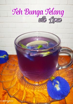 Foto resep 259. Teh Bunga Telang with Lemon