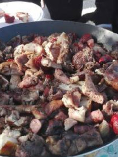 Una foto de Barbacoa con truco