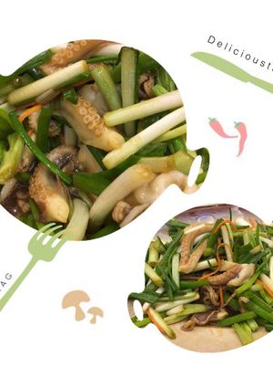 Hình của món Salad bạch tuộc.