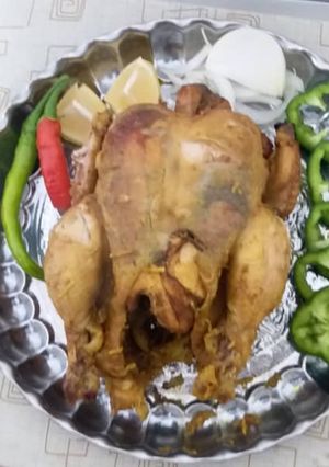 عکسی از دستور مرغ نمکی