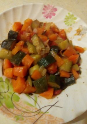 A picture of Mixed vegetables#4weekschallenge.