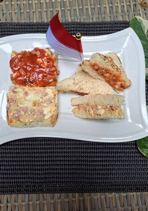 Foto resep Sandwich Merah Putih