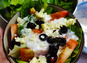 A picture of Caesar Salad.