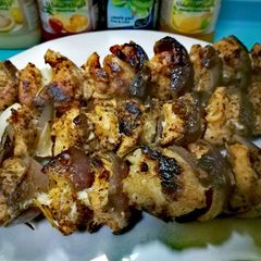A picture of Chicken tikka.