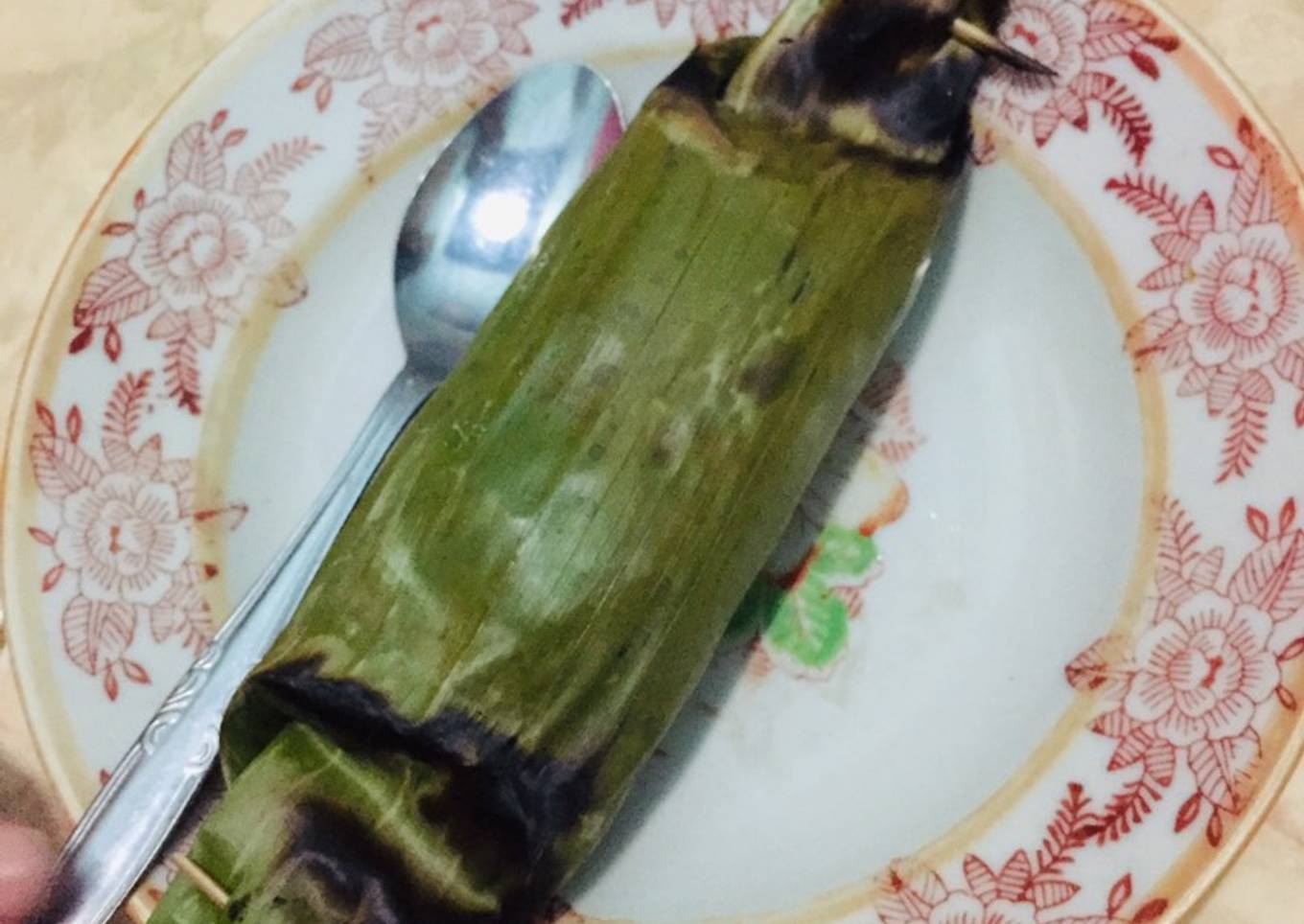 Nasi Bakar Ayam Jamur Tiram dan Sosis