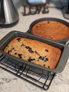 A picture of Blueberry Zucchini bread.