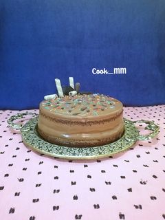 عکسی از دستور کیک کاکائویی با خامه شکلاتی