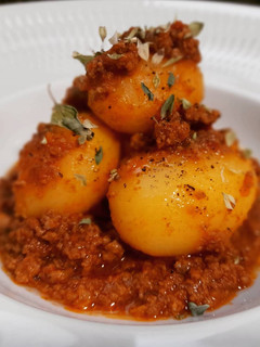 Una foto de Patatas a la boloñesa
