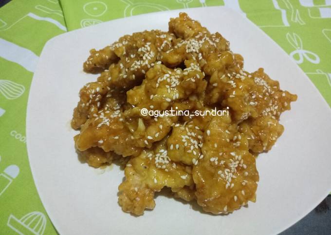 156. Ayam Fillet Saus Madu Bawang