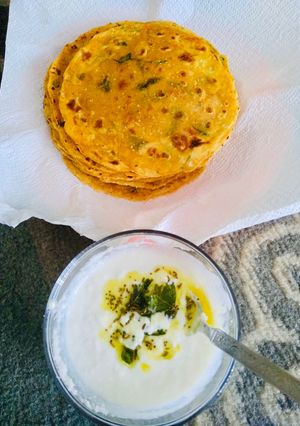 A picture of Methi Tomato Thepla.