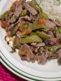 Bistec ranchero con nopales