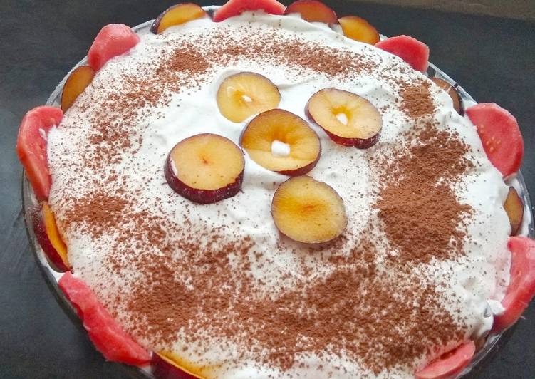 Recipe of Homemade Guava and Plums Trifle