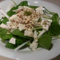 Una foto de Espinaca con queso fresco
