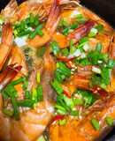 Tôm Rang Hành Ớt