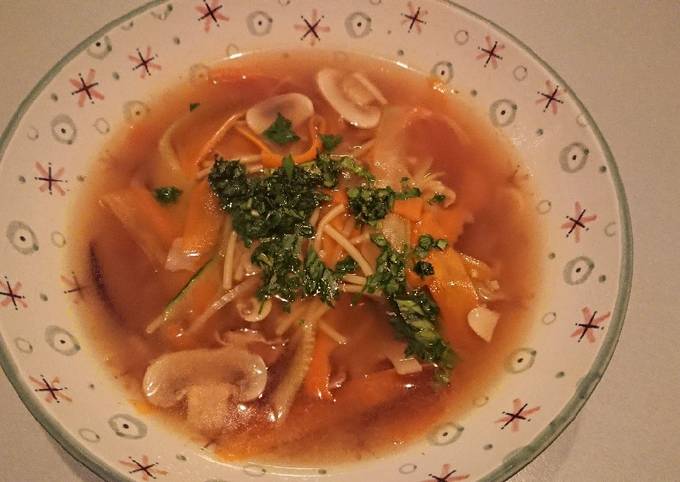 Méthode simple pour Préparer  Parfait Soupe Pho Veggies
