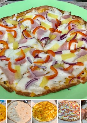 A picture of Easy pizza Hawaiian pizza.