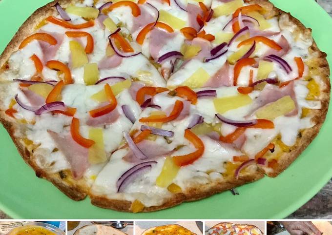 Recipe of Fancy Easy pizza Hawaiian pizza for Lunch Food