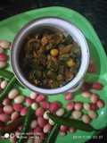 Lady finger with onion and karonde(karissa carandas)
