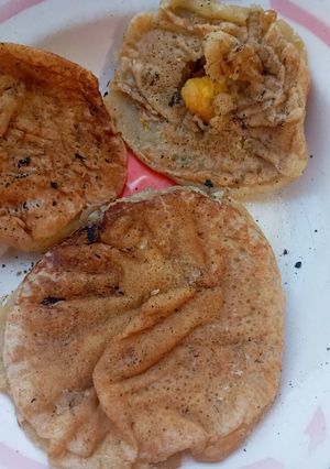 Una foto de Panquecas con pollo