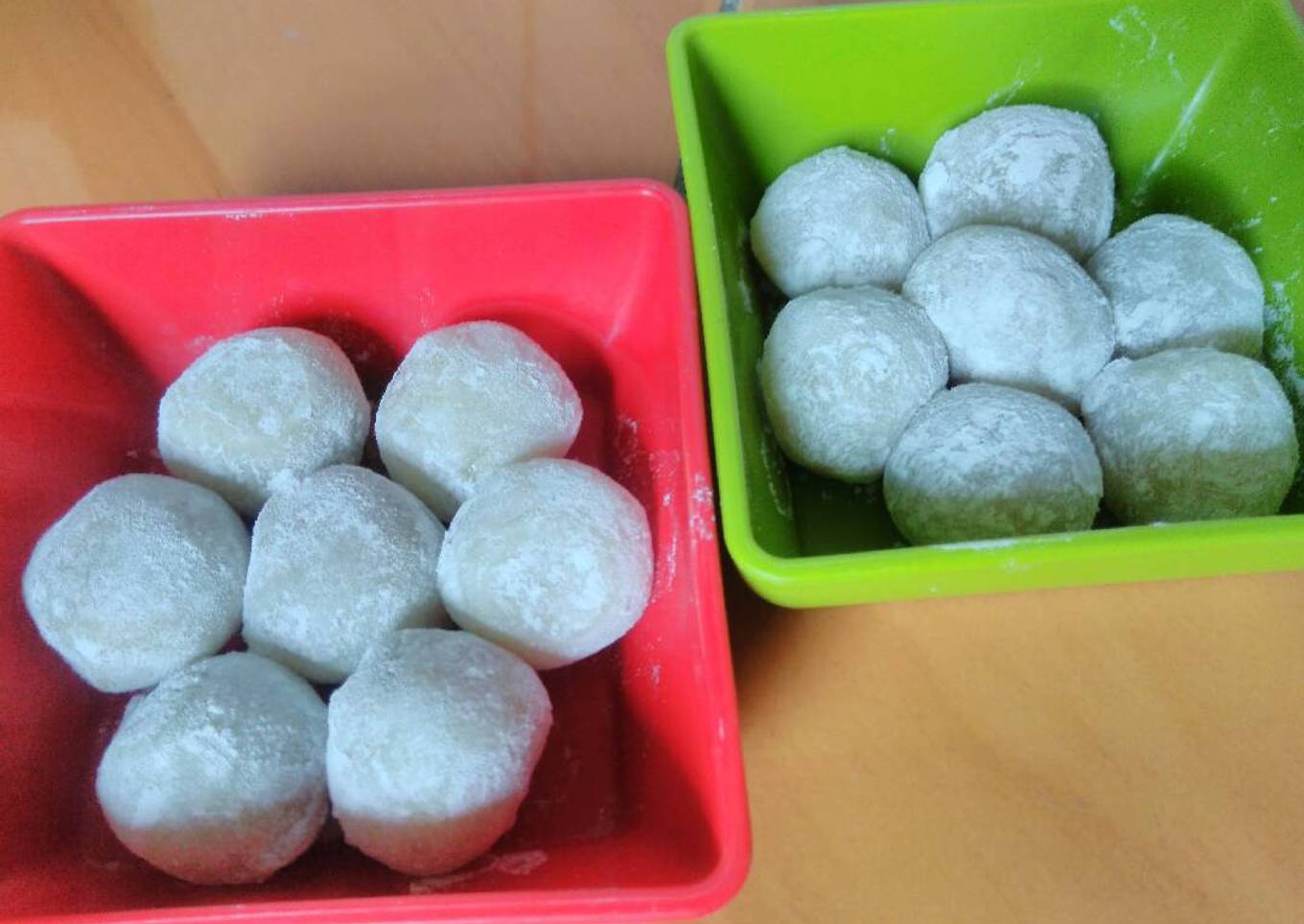 Resep Kue mochi imut isi kacang