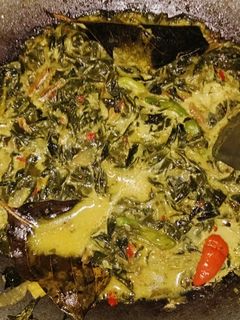 Foto resep Sayur Daun Singkong Kuah Santan