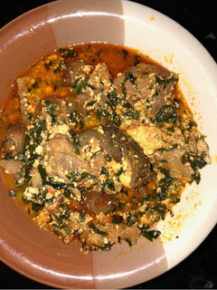 A picture of Egusi soup.