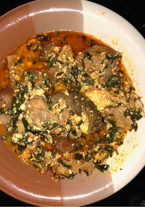 A picture of Egusi soup.
